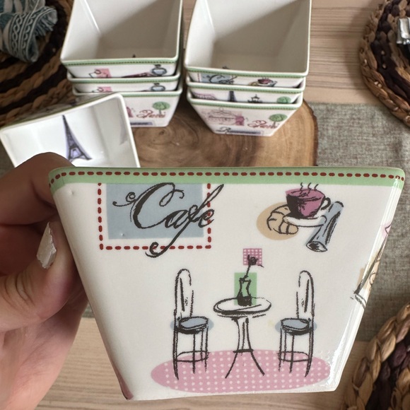 222 Fifth Fine China Appetizer Bowls - set of 8 - Picture 3 of 7